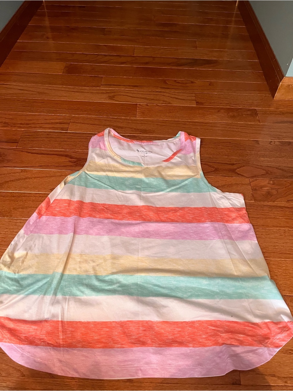 Koolaburra Striped Pastel Tank Top - Multicolor